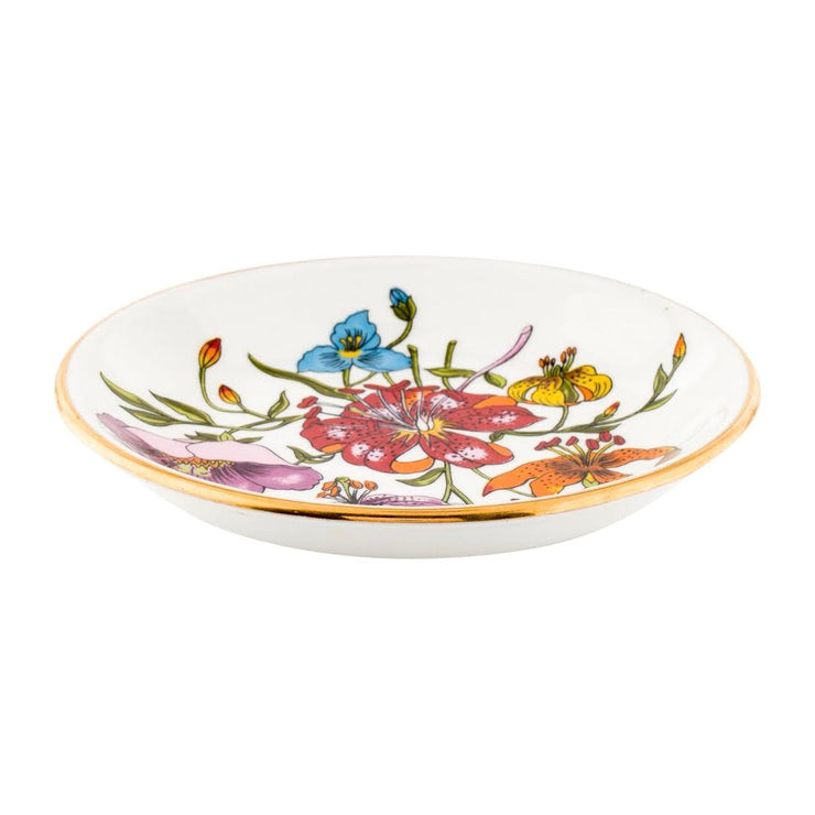 Gucci Vintage Floral Small Plate trinket dish coaster tableware Designer Consignment From Runway With Love