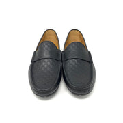 Gucci Black Guccissima Driving Loafers Designer consignment From Runway With Love