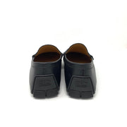 Gucci Black Guccissima Driving Loafers Designer consignment From Runway With Love