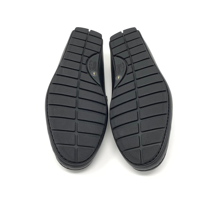 Gucci Black Guccissima Driving Loafers Designer consignment From Runway With Love
