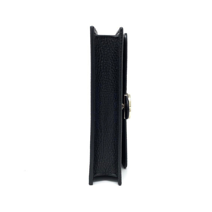 Gucci Interlocking GG Wallet On Chain in Black w/ Tags