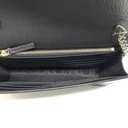 Gucci Interlocking GG Wallet On Chain in Black w/ Tags
