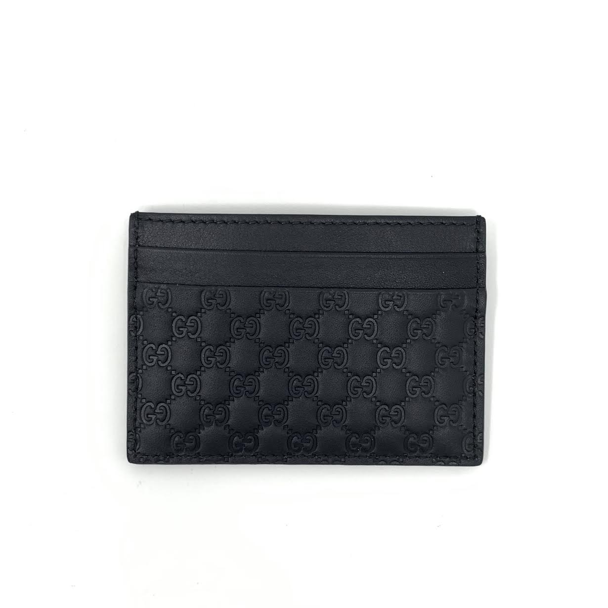 GUCCI Black Microguccissima Leather Key Holder –