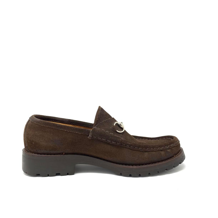 Gucci Brown Suede Horsebit Loafers Designer Consignment From Runway With Love