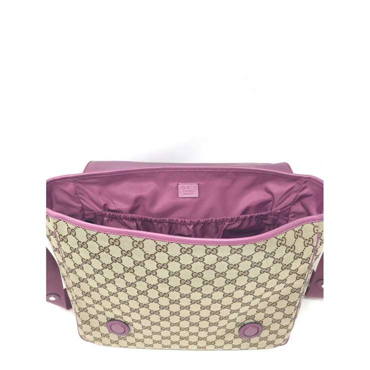 Gucci Diaper Bag in pink mother changing pad