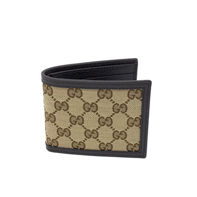 Gucci Brown GG Canvas Bifold Wallet Designer Consignment From Runway With Love