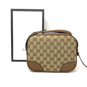 Gucci GG Canvas Bree Crossbody Bag Designer Consignment From Runway With Love