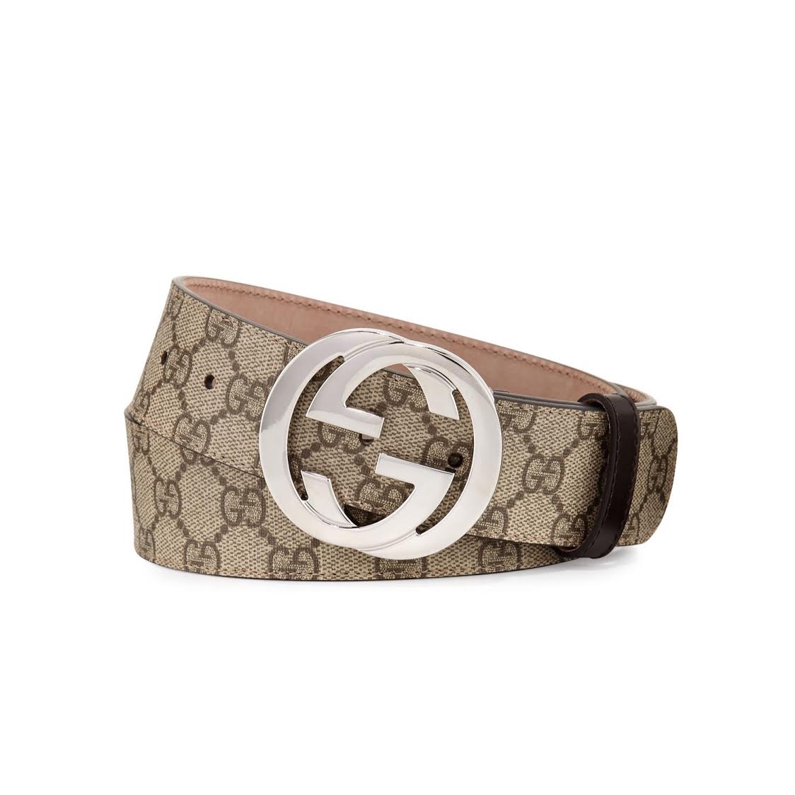 Gg supreme leather belt by Gucci