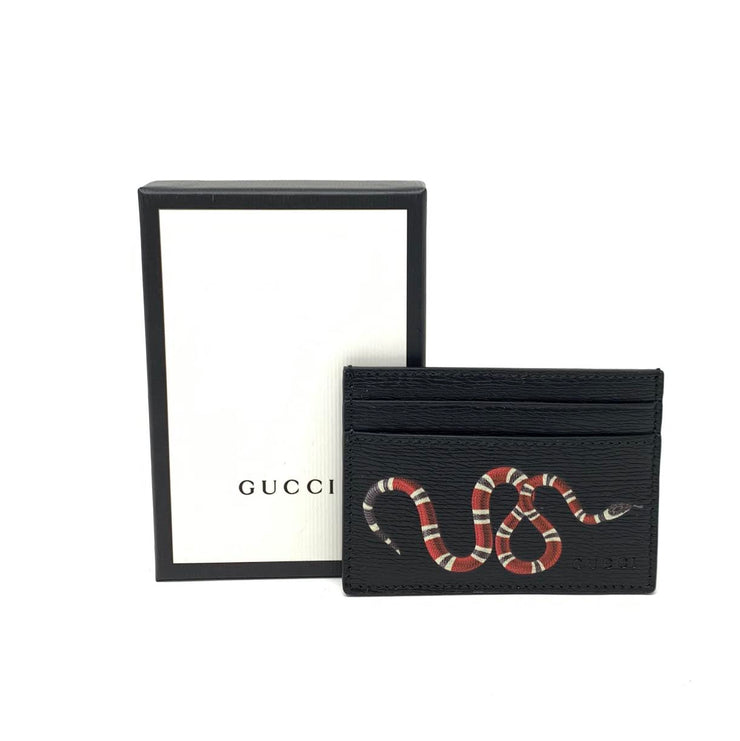 gucci kingsnake card holder