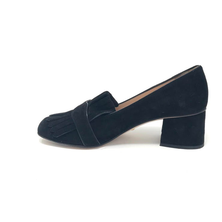 Gucci Marmont Black Mid Heel Shoe