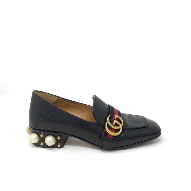 Gucci Peyton Loafers pearl GG buckle 