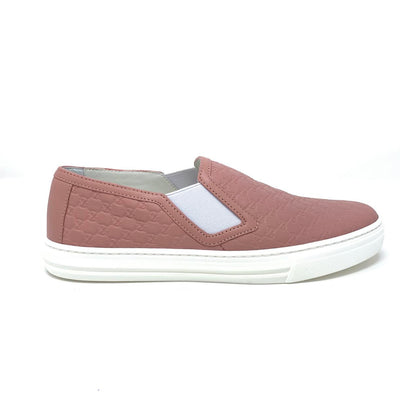 Gucci Pink Leather Guccissima Sneakers Designer Consignment From runway With Love 