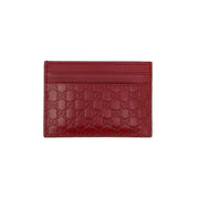 Gucci Red Leather Guccissima Card Holder Consignment Shop From Runway With Love