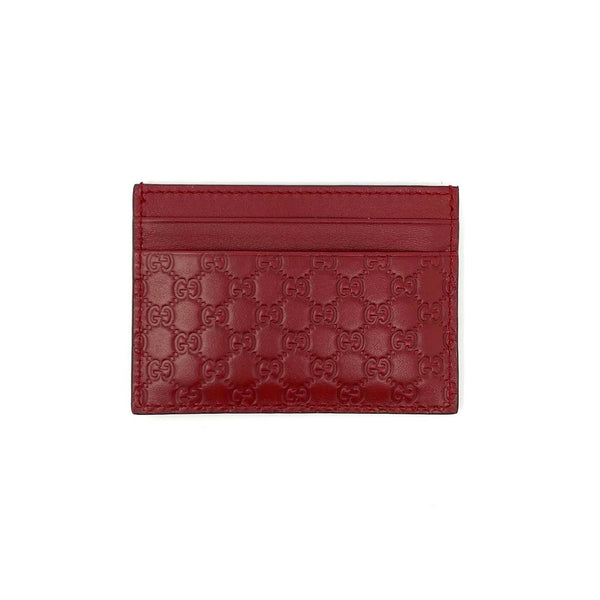 【GUCCI】 red leather card holder （関税送料込） VIP【関税送料無料】希少 GUCCI RED LEATHER CARD HOLDER