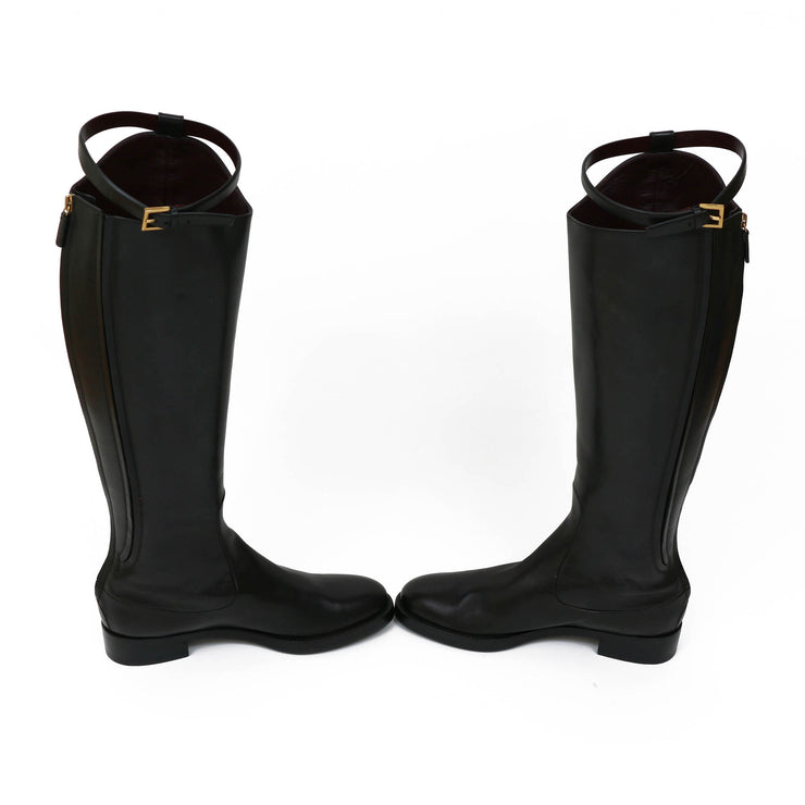 Gucci Riding Boots in Black - Size 39.5