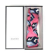 Gucci Silk Wallpaper Headband in Pink w/ Tags