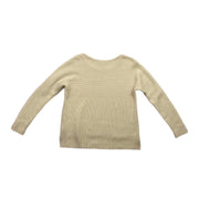 Helmut Lang Scoop Neck Ivory wool Sweater Consignment shop from runway with love