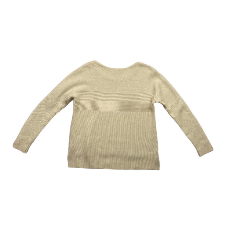 Helmut Lang Scoop Neck Ivory wool Sweater Consignment shop from runway with love