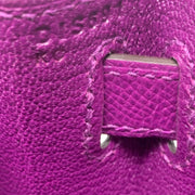 Hermes Epsom Kelly 28 Sellier Anemone gold Leather Consignment Shop From Runway With Love