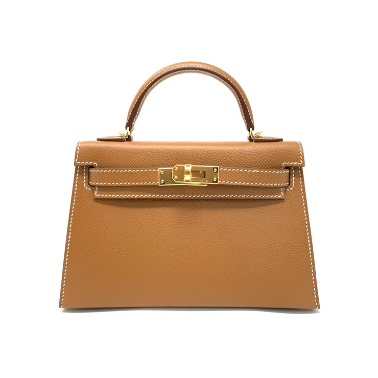 Hermès Mini Kelly Sellier II 20 Gold Epsom Consignment Shop From Runway With Love