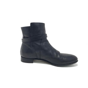 Hermès Neo Leather Ankle Boots Black Kelly Lock Silver Consignment Shop From Runway With Love