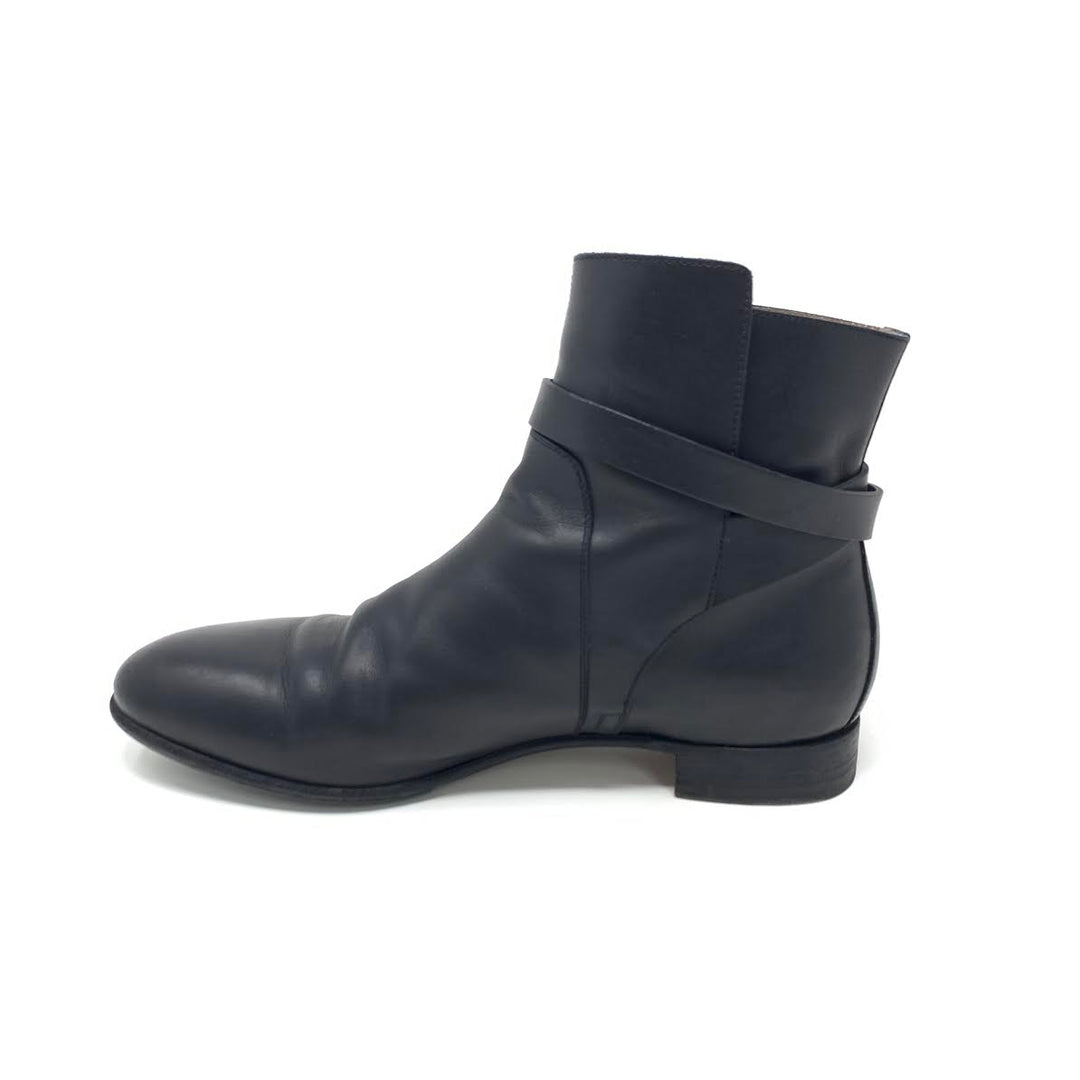 Hermès Neo Leather Ankle Boots in Black - Size 37 display picture 2