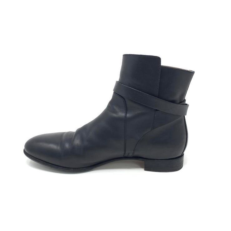 Hermès Neo Leather Ankle Boots Black Kelly Lock Silver Consignment Shop From Runway With Love