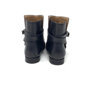 Hermès Neo Leather Ankle Boots Black Kelly Lock Silver Consignment Shop From Runway With Love