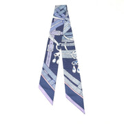 Hermes Mors A Jouets Chemise Silk Twilly Light Blue Jean Purple Consignment Shop From Runway With Love