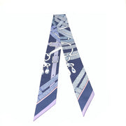 Hermes Mors A Jouets Chemise Silk Twilly Light Blue Jean Purple Consignment Shop From Runway With Love