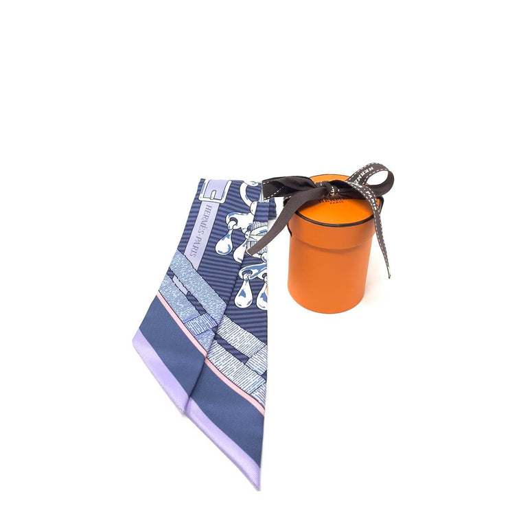 Hermes Mors A Jouets Chemise Silk Twilly Light Blue Jean Purple Consignment Shop From Runway With Love
