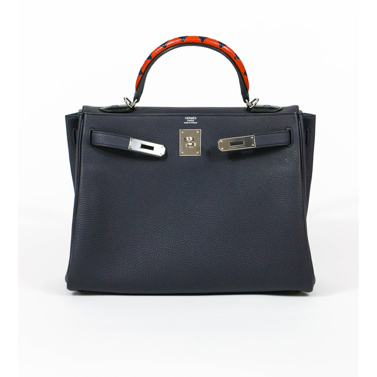 Hermès Kelly 32 Limited Edition Au Gallop Craie Togo Bag