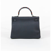 Hermès Kelly Au Galop Limited Edition Handbag blue indigo box leather togo