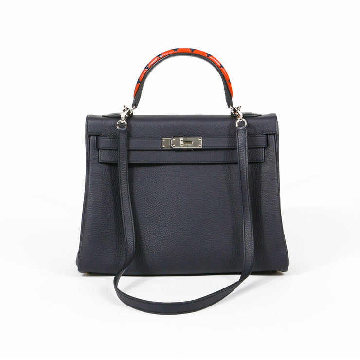 Hermès Kelly Au Galop Limited Edition Handbag blue indigo 