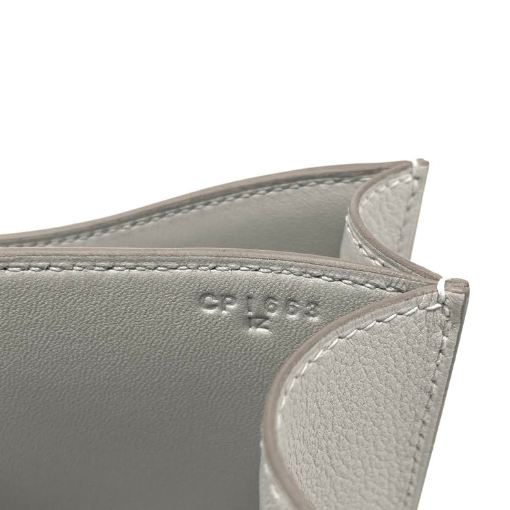 Gris Perle Swift leather Hermès Constance 24 grey with palladium-plated hardware designer consignment 