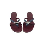 Hermes Corfou Sandals Bordeaux Designer Consignment From Runway With Love 
