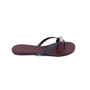 Hermes Corfou Sandals Bordeaux Designer Consignment From Runway With Love 