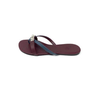 Hermes Corfou Sandals Bordeaux Designer Consignment From Runway With Love 