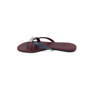 Hermes Corfou Sandals Bordeaux Designer Consignment From Runway With Love 