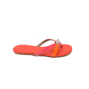Hermes Corfou Sandals Orange Tangerine Designer Consignment From Runway With Love 