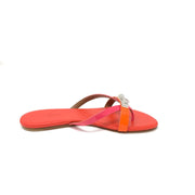 Hermes Corfou Sandals Orange Tangerine Designer Consignment From Runway With Love 