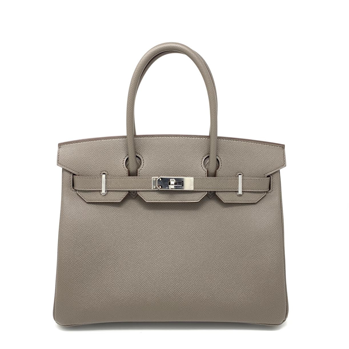 Herm s Gris Etain Epsom Birkin w Tags Size 30