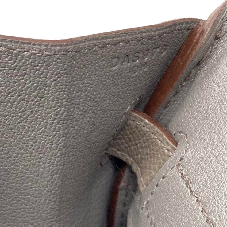 Hermès Birkin 35 EPSOM GRIS ETAIN NEW Silvery Grey Leather Metal