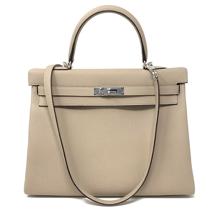 Hermès Kelly 35 Gris Tourterelle Birkin Constance Designer Consignment From Runway With Love