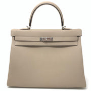Hermès Kelly 35 Gris Tourterelle Birkin Constance Designer Consignment From Runway With Love