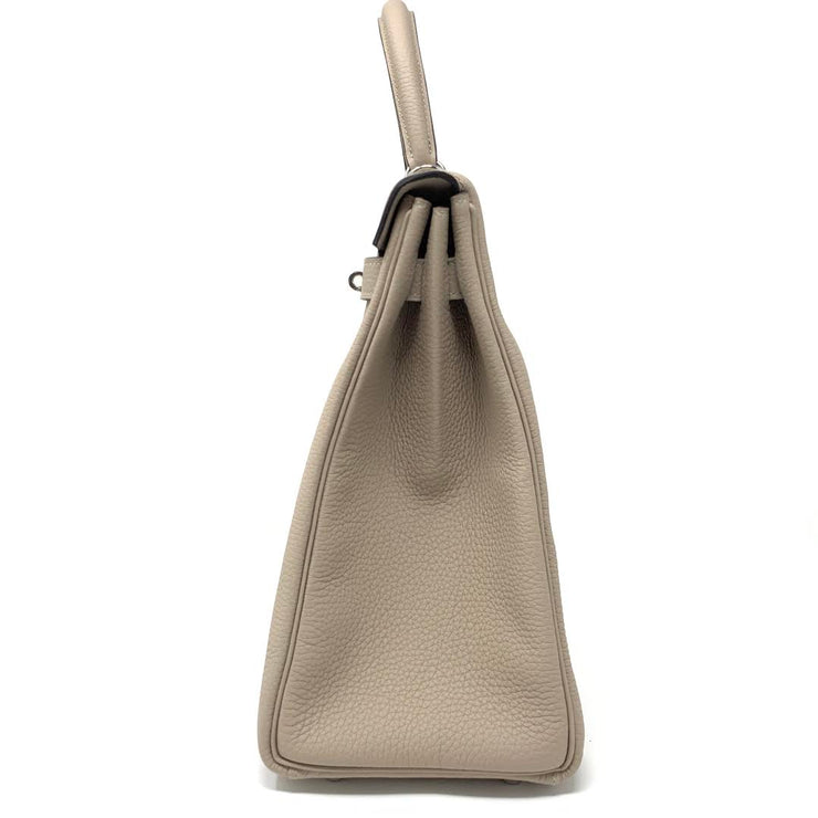 Hermès Kelly 35 Gris Tourterelle Birkin Constance Designer Consignment From Runway With Love