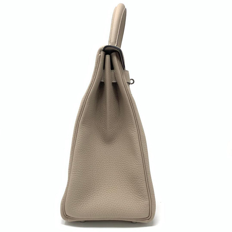 Hermès Kelly 35 Gris Tourterelle Birkin Constance Designer Consignment From Runway With Love