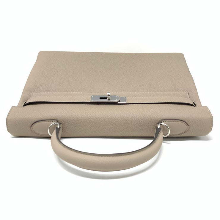 HERMES KELLY RETOURNE 25 GRIS TOURTERELLE TOGO