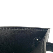 Hermes Kelly Pochette mini noir black swift leather Designer Consignment From Runway With Love