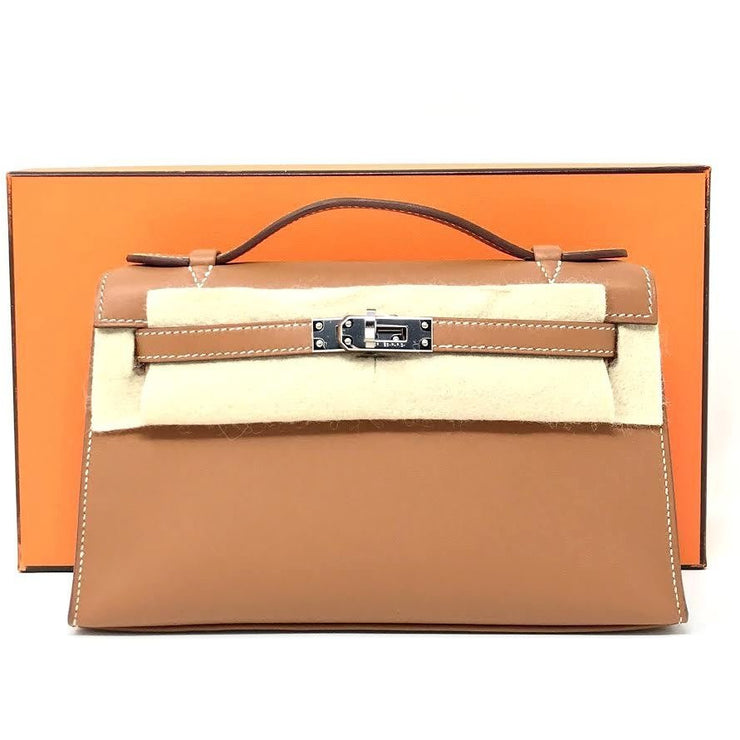 NEW Hermes Kelly Pochette Gold Swift Ghw, Luxury, Bags & Wallets